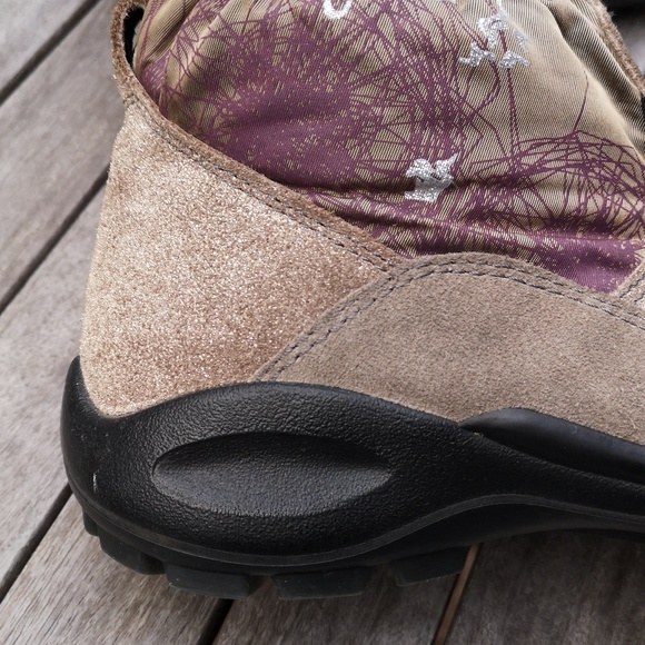 Ecco leather and fabric patterned winter boots - Picture 5 of 14